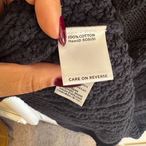 Vintage L.L Bean Signature Cable Knit Fishermen Sweater Tunic - Picture 3 of 3